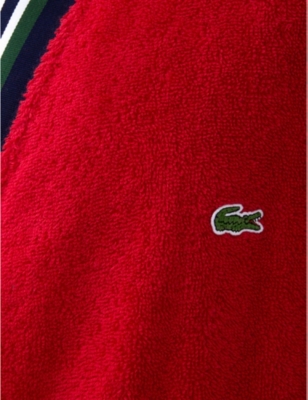 LACOSTE: Club organic cotton bathrobe