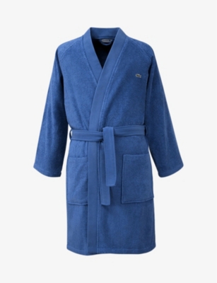 LACOSTE Defile organic cotton bathrobe Selfridges