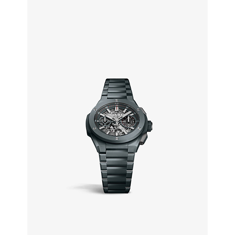 Shop Hublot Men's Grey 451.fx.6923.fx Big Bang Integral Ceramic Automatic Watch