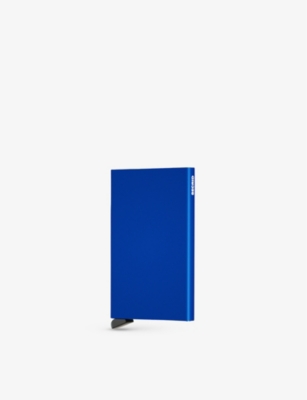 Secrid Cardprotector Aluminium Cardholder In Blue