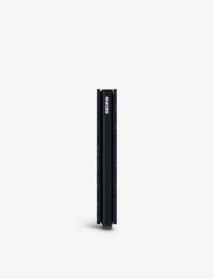 SECRID: Slimwallet Matte leather and aluminium cardholder