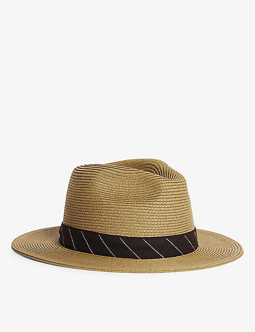 TED BAKER: Hurcane straw panama hat