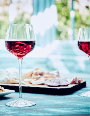 Waterford Elegance Optic Crystal Dessert Wine Glasses Set Of Two