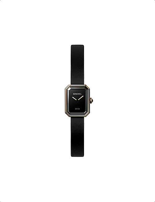 CHANEL: H6125 Première Velour gold-tone titanium and rubber watch
