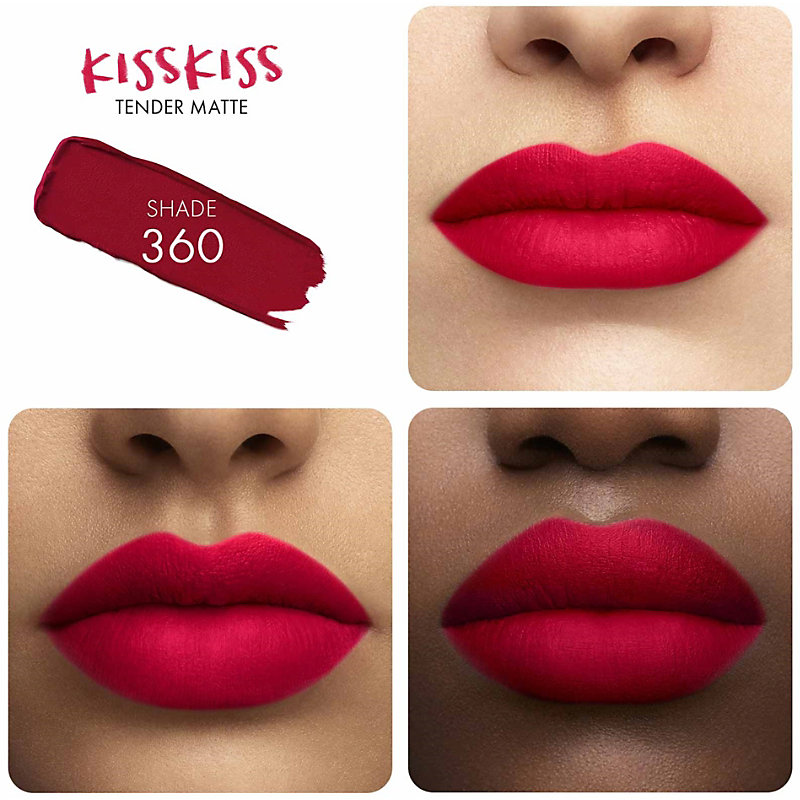 Shop Guerlain 360 Miss Pink Kisskiss Tender Matte Lipstick 2.8g