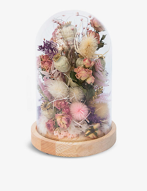 YOUR LONDON FLORIST: Saving All My Love for You dried arrangement in glass dome