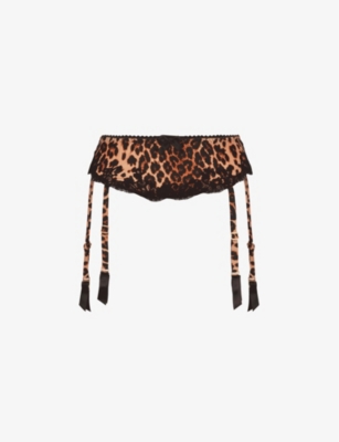 Molly Suspender in Leopard  Agent Provocateur All Lingerie