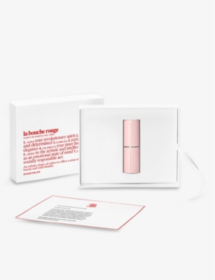 Shop La Bouche Rouge Paris Fine Leather Refillable Lipstick Case In Pink