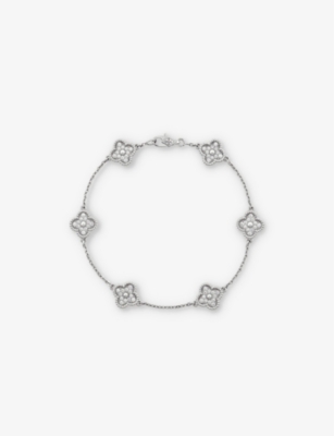 Van cleef white gold bracelet sale