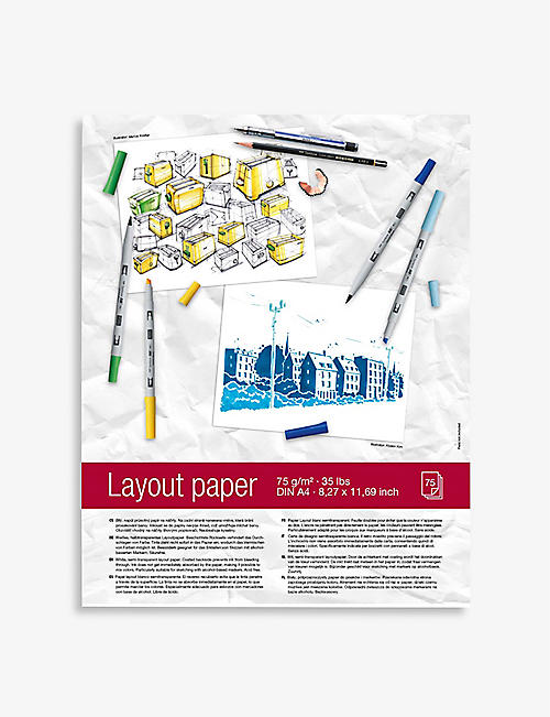 TOMBOW: Layout paper drawing pad A4
