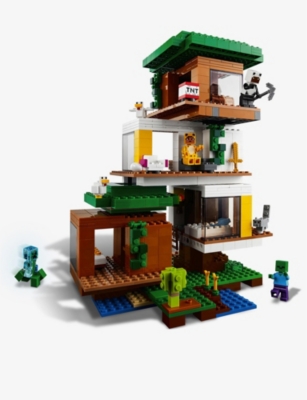 Lego Lego Minecraft The Modern Treehouse Playset Selfridges Com