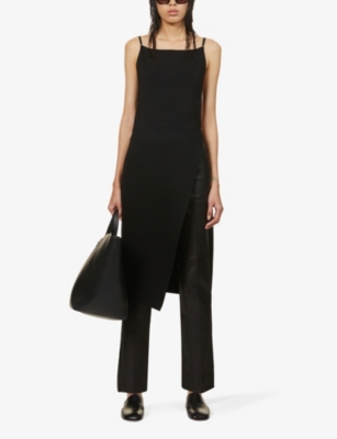 Joseph Coleman High-rise Leather Trousers In Black