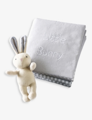 The Little White Company Little Bunny Fabric Book And Toy Set Selfridges Com