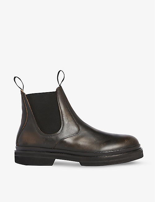 ALLSAINTS: Jonboy thick-soled leather Chelsea boots