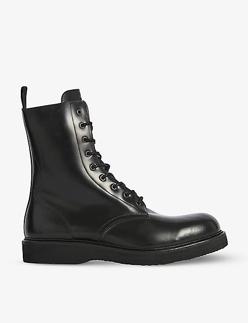 ALLSAINTS: Shaw lace-up leather combat boots