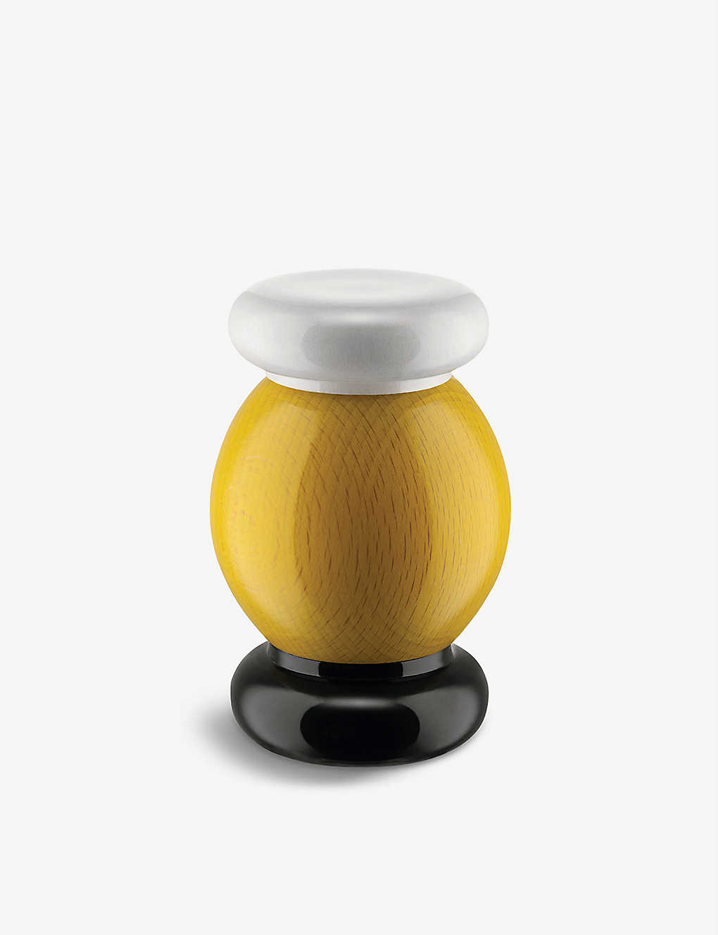 Alessi Ettore Sottsass Painted Beechwood Salt And Pepper Castor 11cm In Nocolor