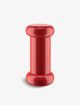 ALESSI: Ettore Sottsass beech-wood salt and pepper castor 15cm