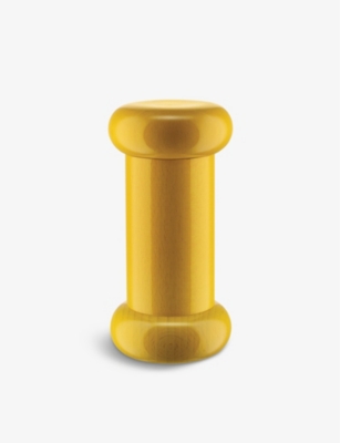 ALESSI: Ettore Sottsass Painted Beechwood Salt and Pepper Grinder 15cm