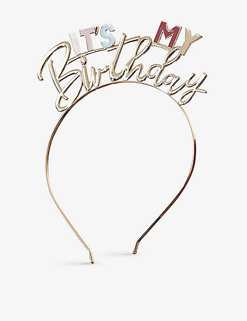 GINGER RAY: It’s My Birthday metal headband 18cm