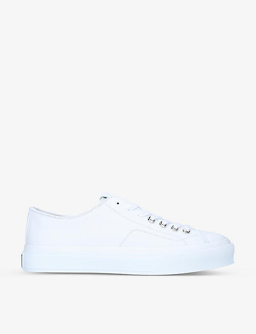 GIVENCHY: City leather low-top trainers