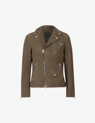 All saints suede hot sale leather jacket