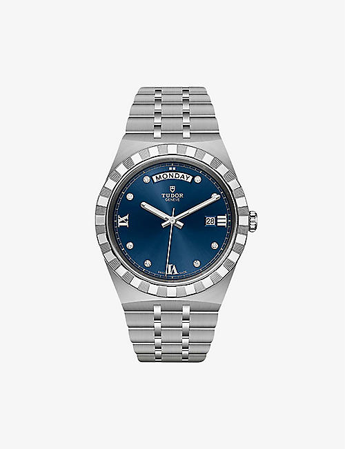 TUDOR: M28600-0006 Royal stainless steel and diamond-set dial automatic watch