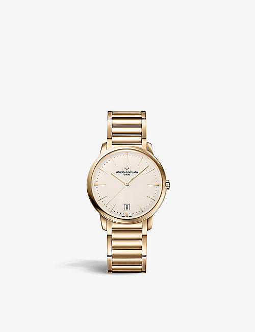 VACHERON CONSTANTIN: 4100U/110R-B180 Patrimony 18ct rose-gold self-winding watch