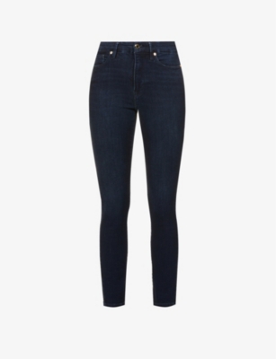 Shop Good American Women's Blue224 Good Legs Skinny High Rise Organic-cotton Stretch-denim Jeans