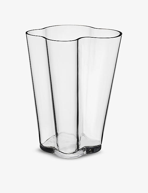 IITTALA: Aalto organic glass vase 27cm