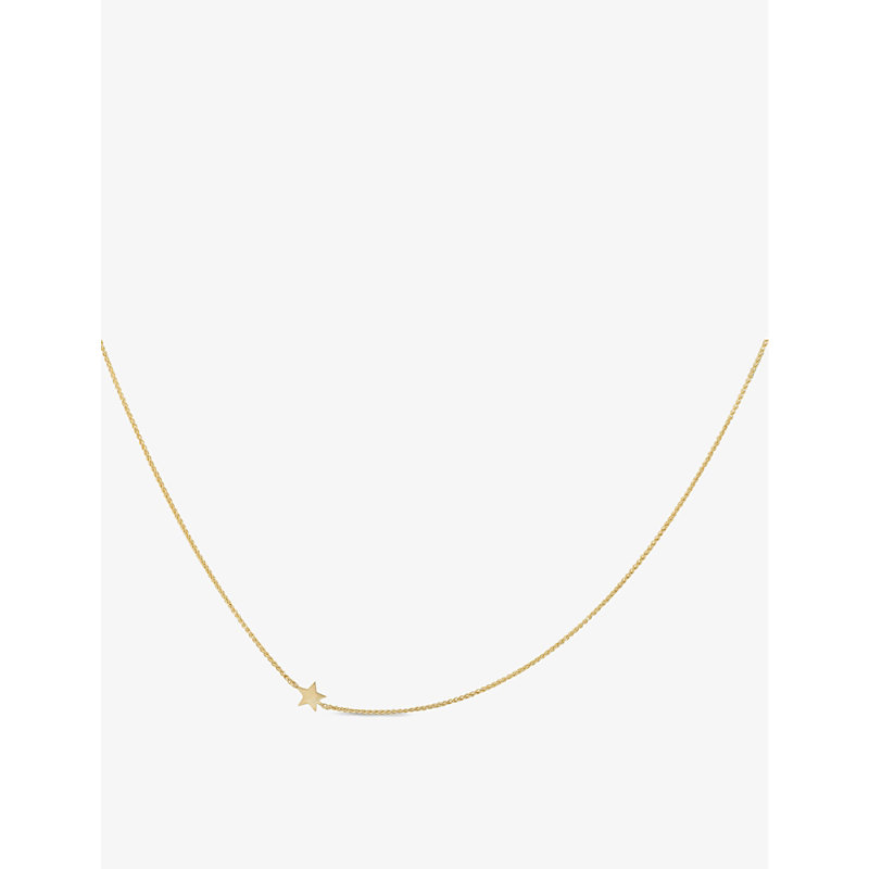 Anna + Nina Stella Star Charm Short-chain 14ct Yellow Gold-plated Sterling-silver Necklace