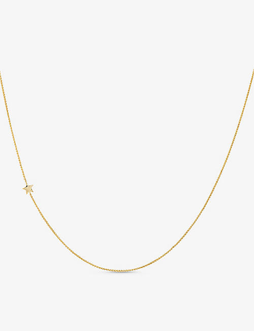 ANNA + NINA: Stella star charm long-chain 14ct yellow gold-plated sterling-silver necklace