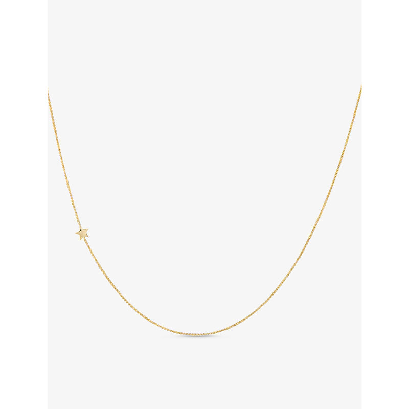Anna + Nina Stella Star Charm Long-chain 14ct Yellow Gold-plated Sterling-silver Necklace