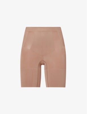 Womens SPANX brown Thinstincts 2.0 High-Waist Mid-Thigh Shorts | Harrods UK