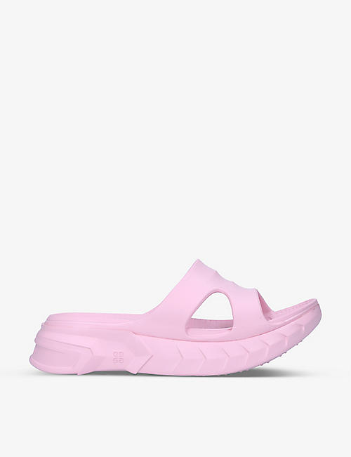 GIVENCHY: Marshmallow rubber slider sandals