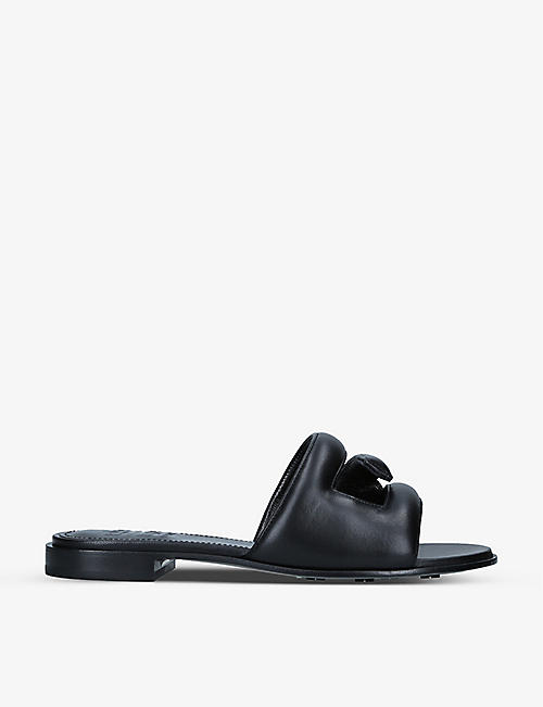 GIVENCHY: G padded leather sandals