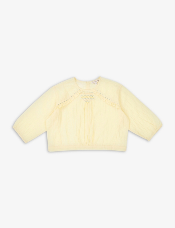 Krill cropped cotton-blend blouse 3-12 years