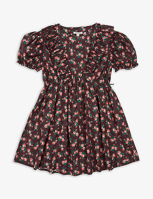 CARAMEL: Orca floral cotton dress 3-12 years