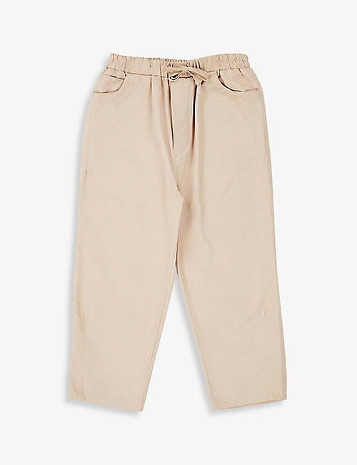 CARAMEL: Squid cotton trousers 3-12 years