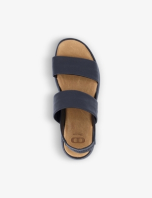 Location padded leather flatform sandals
