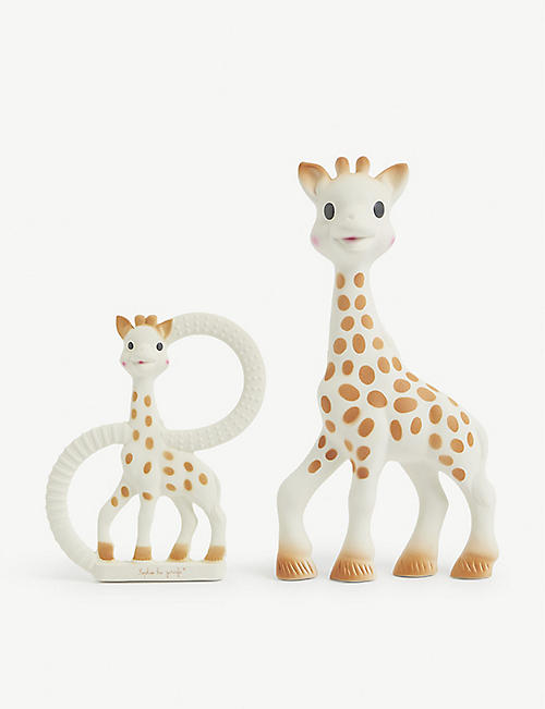 SOPHIE THE GIRAFFE: Sophiesticated teether set of two