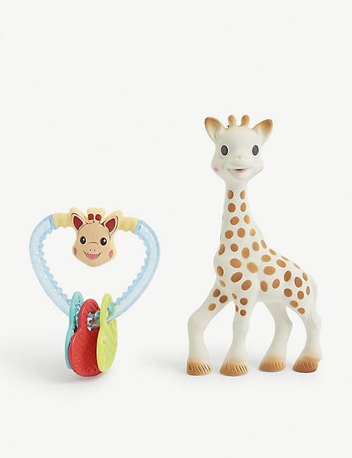SOPHIE THE GIRAFFE: The Comforter teether set pack of two