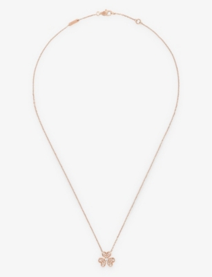 VAN CLEEF & ARPELS: Frivole 18ct rose-gold and 0.21ct diamond necklace