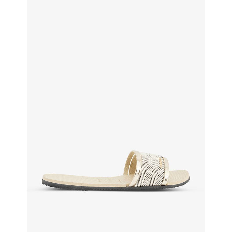 Havaianas You Trancoso Rubber Sandals In Sand Grey