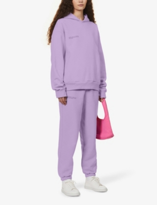 Shop Pangaia 365 Signature Recycled And Organic Cotton-blend Hoody In Orchid Purple