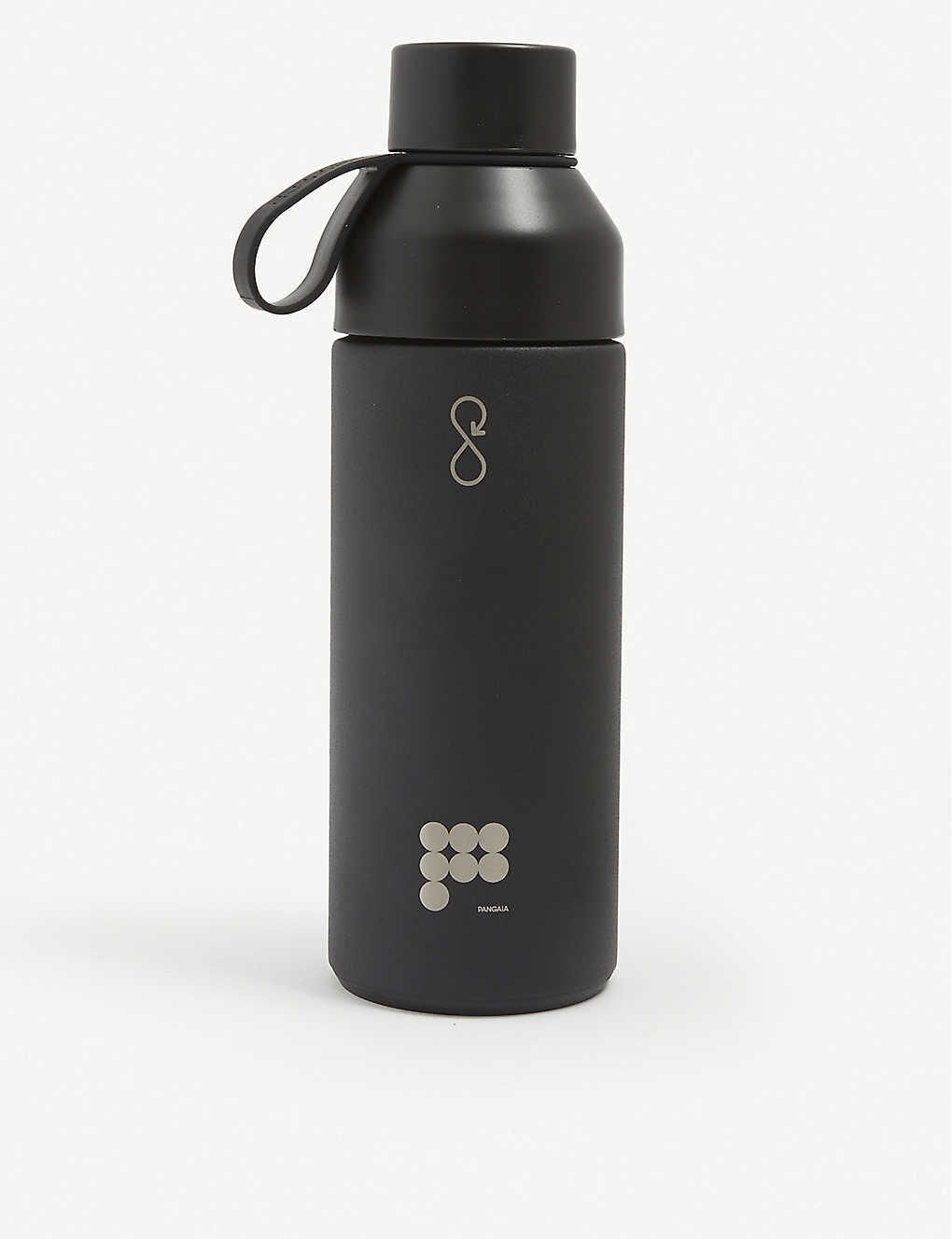 Pangaia Ocean Bottle X  Text-print Recycled Stainless-steel And Recycled Ocean-bound Plastic Bottle 5 In Black