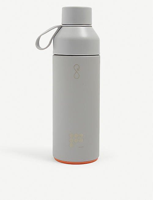PANGAIA: Ocean Bottle x Pangaia text-print recycled stainless-steel and recycled ocean-bound plastic bottle 500ml