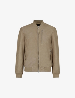 All saints leather sale bomber jacket mens