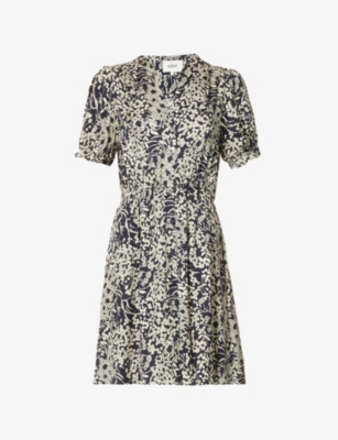 BA SH Maia floral print woven mini dress Selfridges