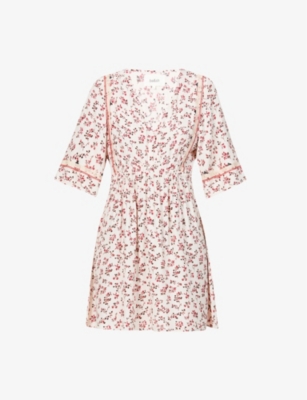 BA SH Sete ditsy floral print woven mini dress Selfridges