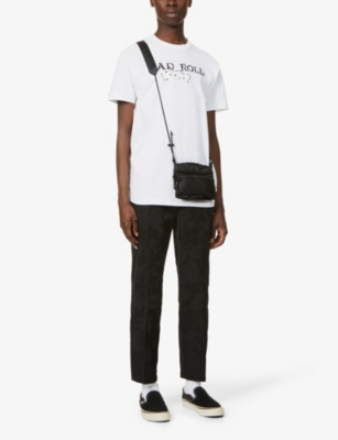 Baddest Skate Shop Rolling Dice Graphic-print Cotton-jersey T-shirt In White